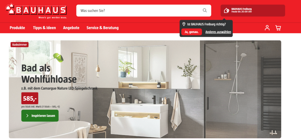 Foto: Screenshot BAUHAUS.INFO