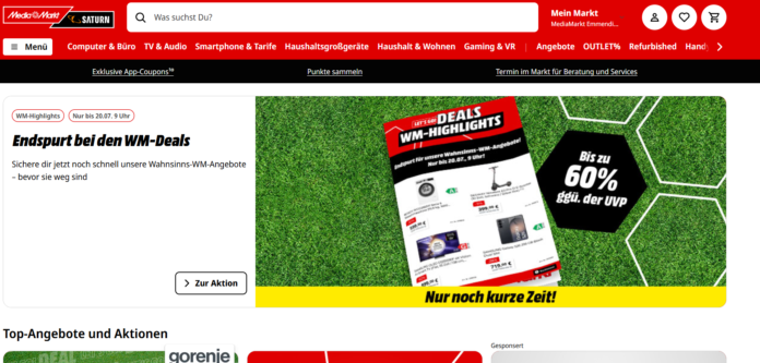 Screenshot: Media Markt